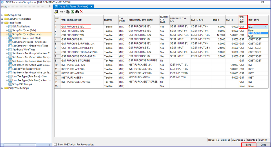 setup tax type (purchase).zoom70